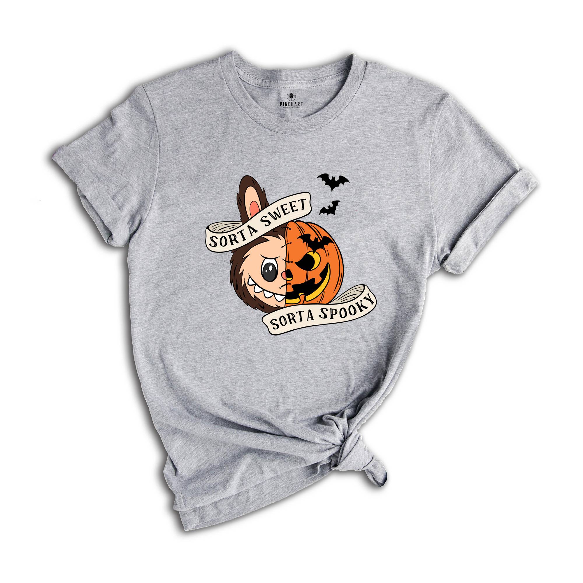 Comfort Colors Sorta Sweet Sorta Spooky Labubu Shirt, Funny Pumpkin Tee, Labubu Shirt, Cute Halloween T-Shirt, Spooky Season Sweatshirt, Fall Tee