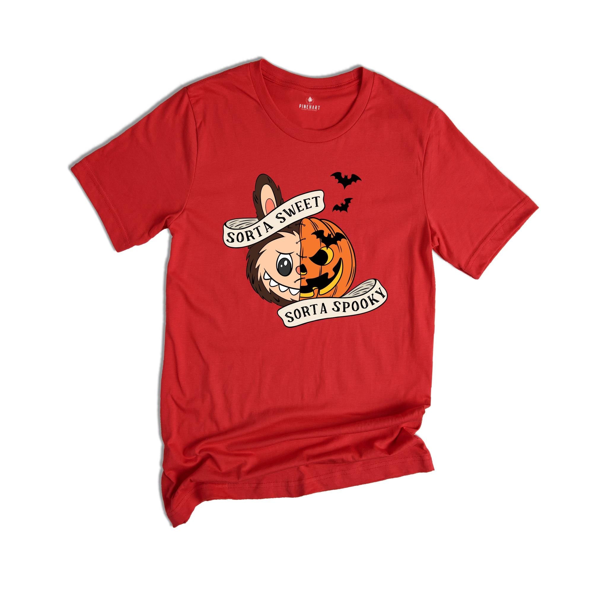 Comfort Colors Sorta Sweet Sorta Spooky Labubu Shirt, Funny Pumpkin Tee, Labubu Shirt, Cute Halloween T-Shirt, Spooky Season Sweatshirt, Fall Tee