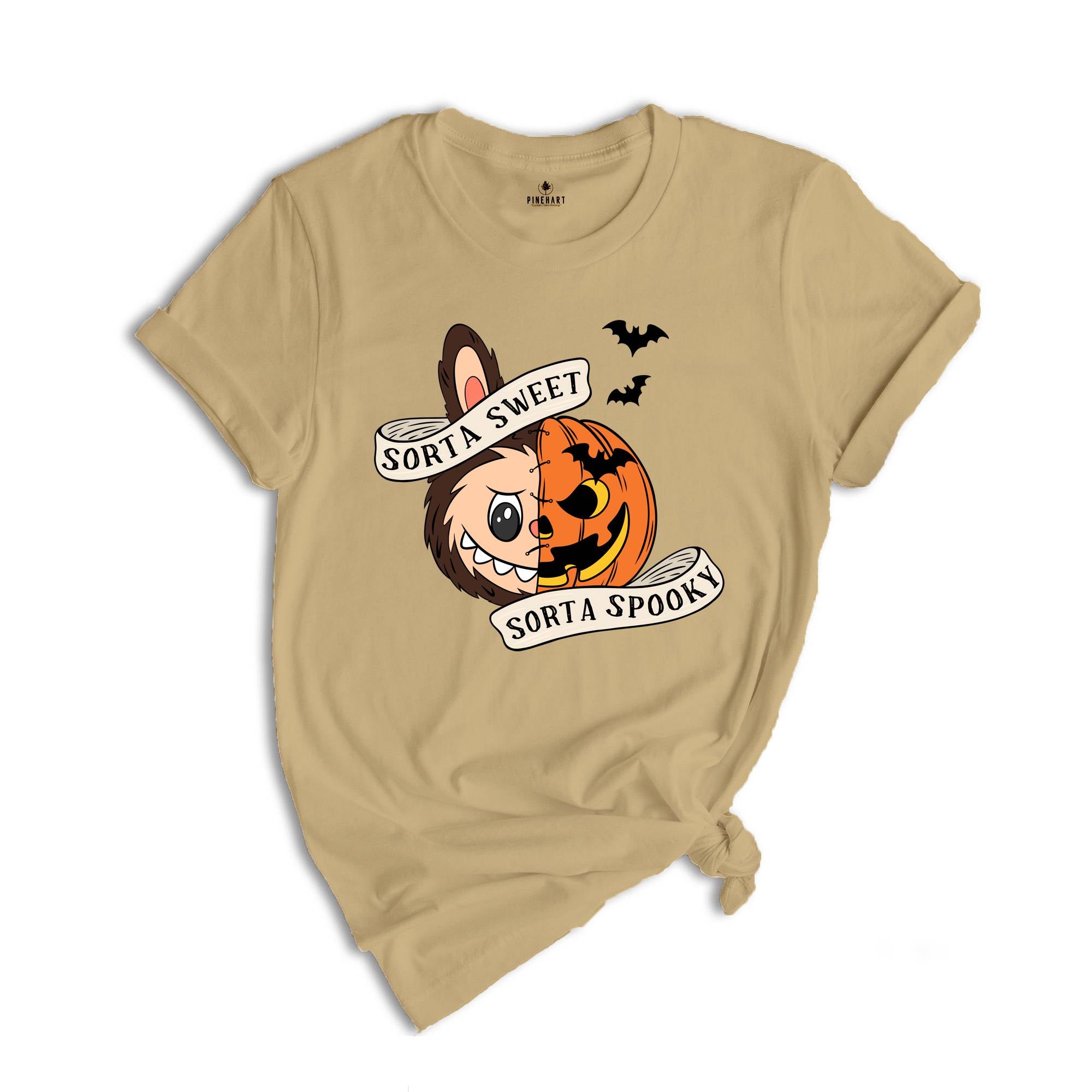 Comfort Colors Sorta Sweet Sorta Spooky Labubu Shirt, Funny Pumpkin Tee, Labubu Shirt, Cute Halloween T-Shirt, Spooky Season Sweatshirt, Fall Tee