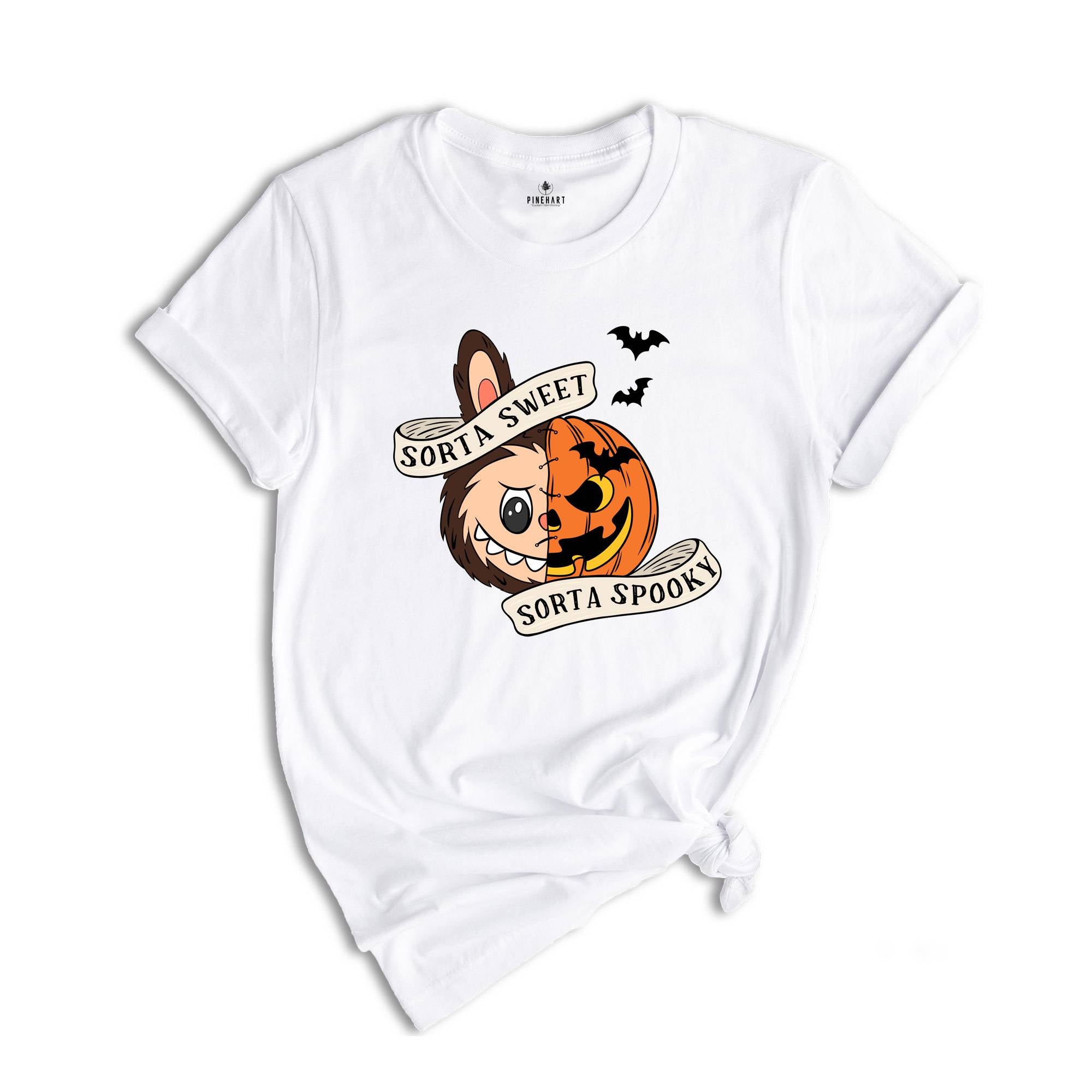 Comfort Colors Sorta Sweet Sorta Spooky Labubu Shirt, Funny Pumpkin Tee, Labubu Shirt, Cute Halloween T-Shirt, Spooky Season Sweatshirt, Fall Tee