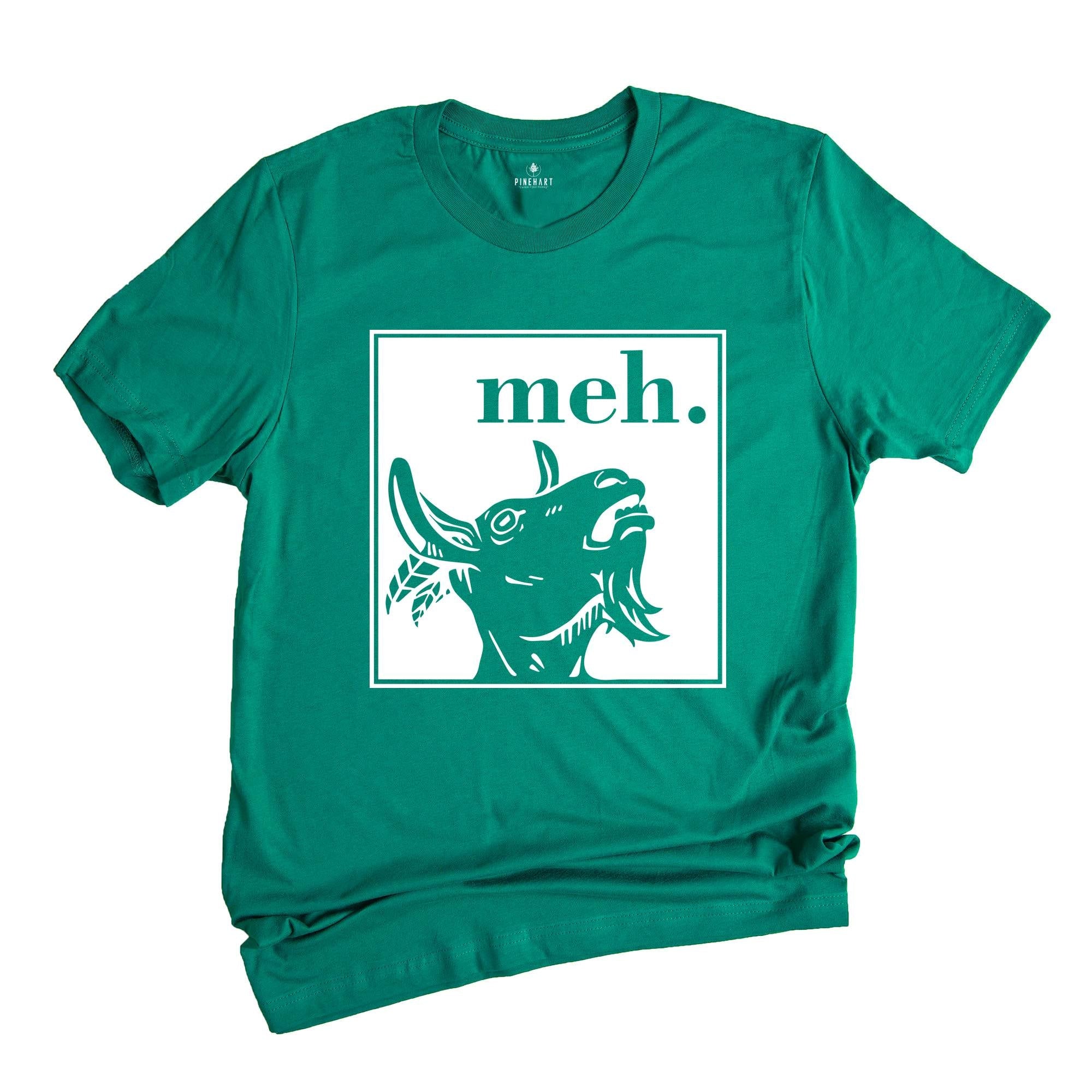 Cool Goat Shirt, Meh Goat T-Shirt, Funny Animal Shirt, Farm Animal Tee, The Goat T-Shirt, Cool Animal Gifts