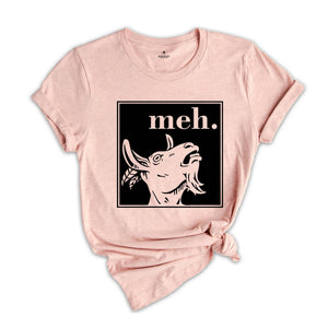 Cool Goat Shirt, Meh Goat T-Shirt, Funny Animal Shirt, Farm Animal Tee, The Goat T-Shirt, Cool Animal Gifts