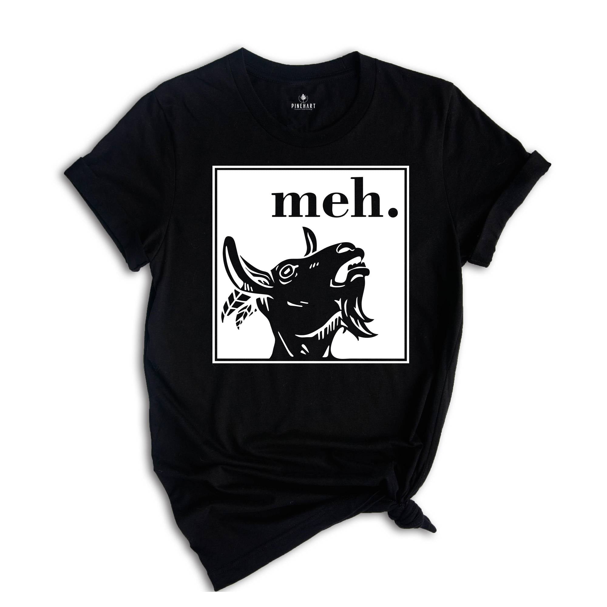 Cool Goat Shirt, Meh Goat T-Shirt, Funny Animal Shirt, Farm Animal Tee, The Goat T-Shirt, Cool Animal Gifts