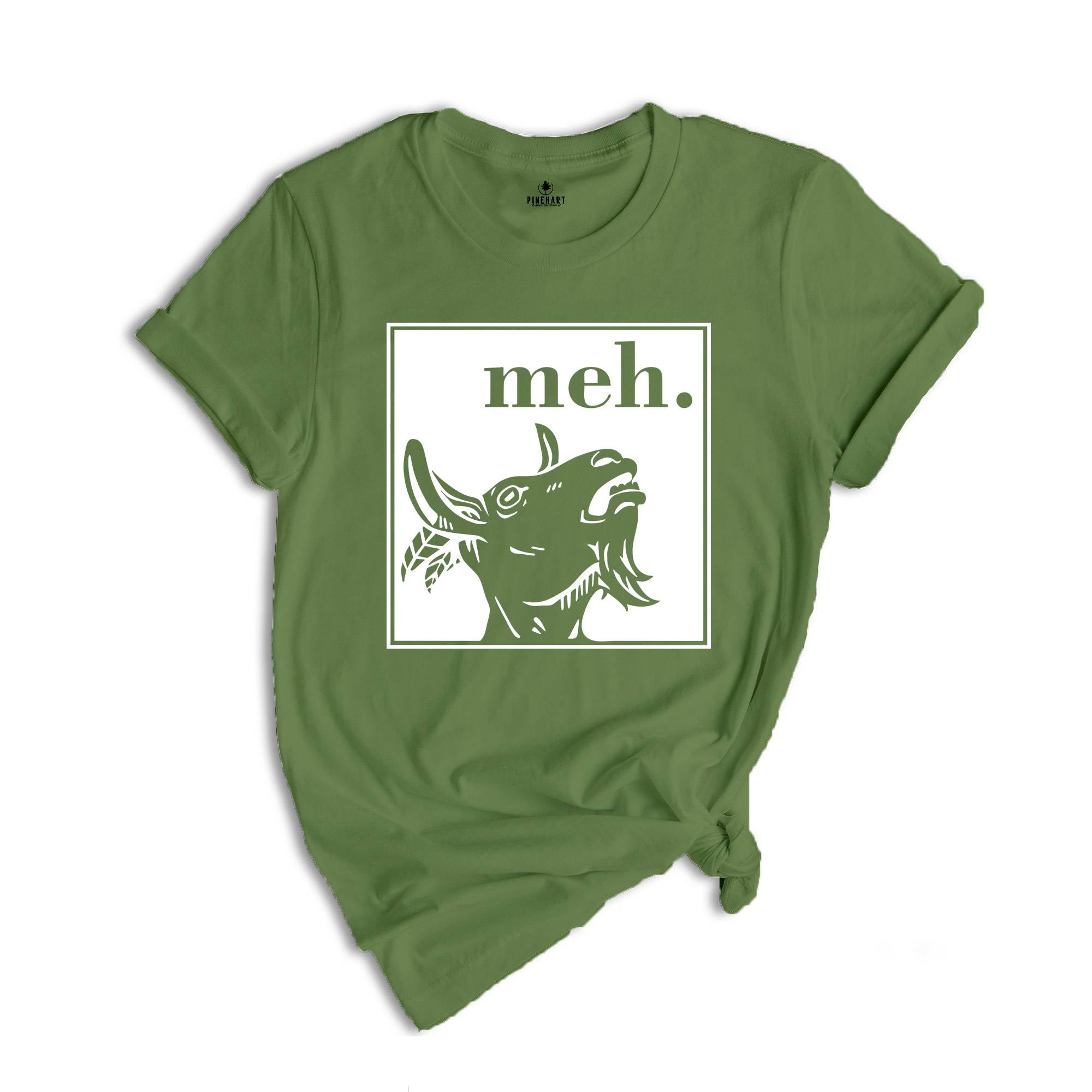 Cool Goat Shirt, Meh Goat T-Shirt, Funny Animal Shirt, Farm Animal Tee, The Goat T-Shirt, Cool Animal Gifts