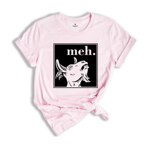 Cool Goat Shirt, Meh Goat T-Shirt, Funny Animal Shirt, Farm Animal Tee, The Goat T-Shirt, Cool Animal Gifts