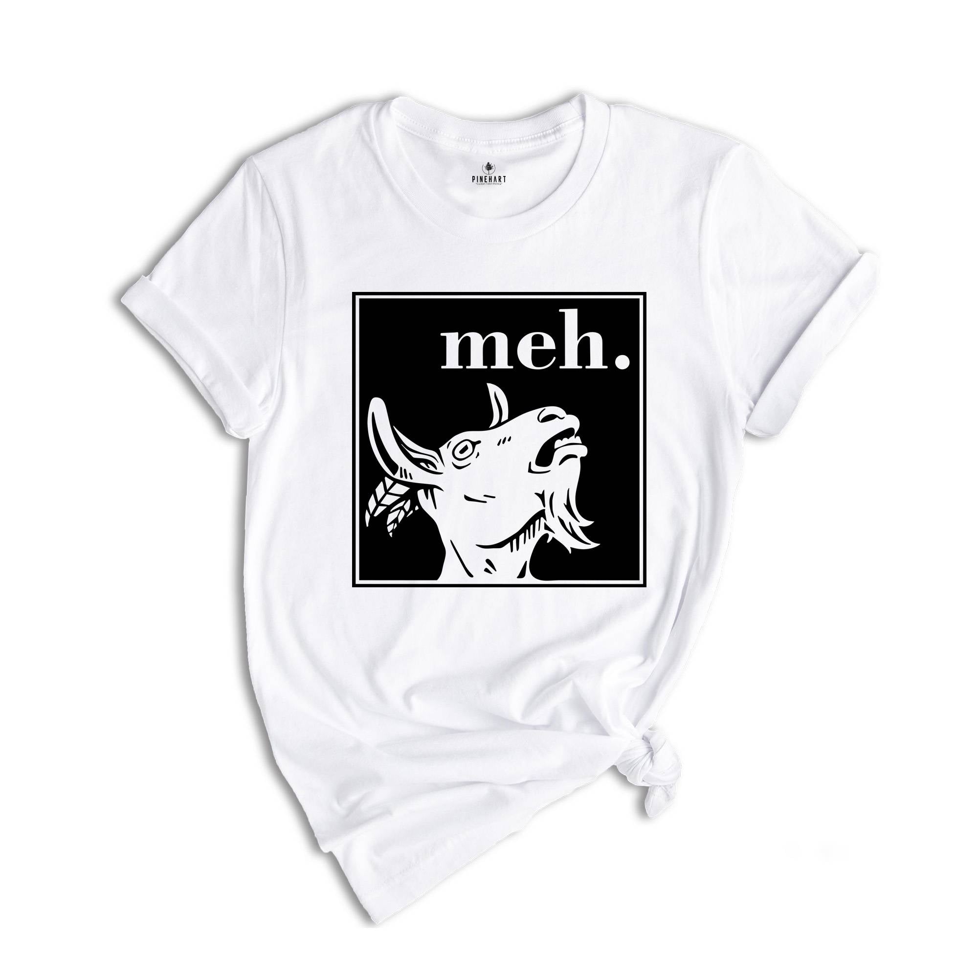Cool Goat Shirt, Meh Goat T-Shirt, Funny Animal Shirt, Farm Animal Tee, The Goat T-Shirt, Cool Animal Gifts