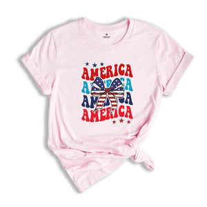 Coquette 4th of July Shirt, American Flag Shirt, USA Shirt, Retro 4th of July Tee, Vintage American Shirt