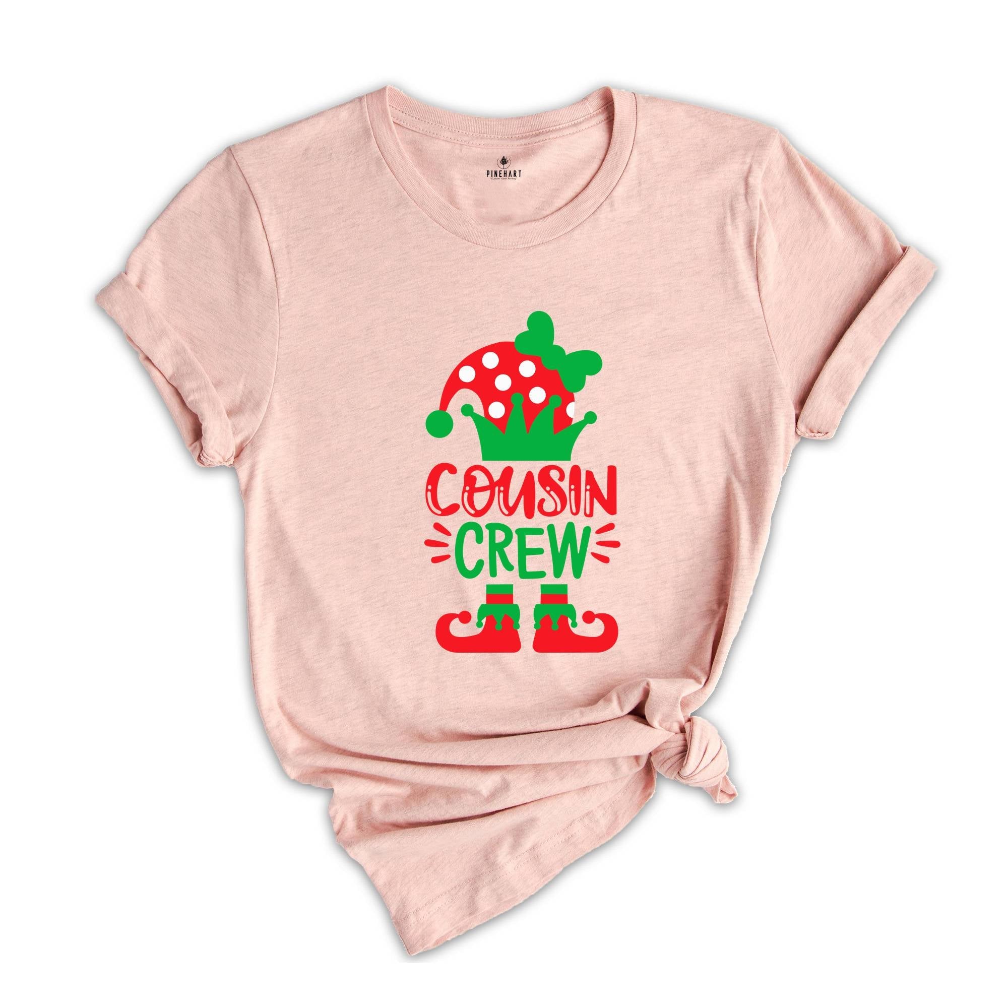 Cousin Crew Elf Shirt, Christmas Family Tee, Matching Christmas T-Shirt, Elf Squad Tee, Christmas Crew Shirt