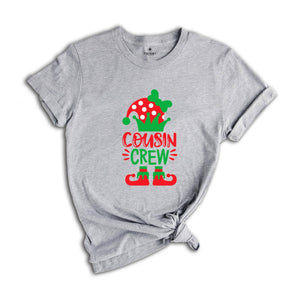 Cousin Crew Elf Shirt, Christmas Family Tee, Matching Christmas T-Shirt, Elf Squad Tee, Christmas Crew Shirt