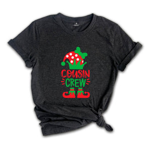 Cousin Crew Elf Shirt, Christmas Family Tee, Matching Christmas T-Shirt, Elf Squad Tee, Christmas Crew Shirt