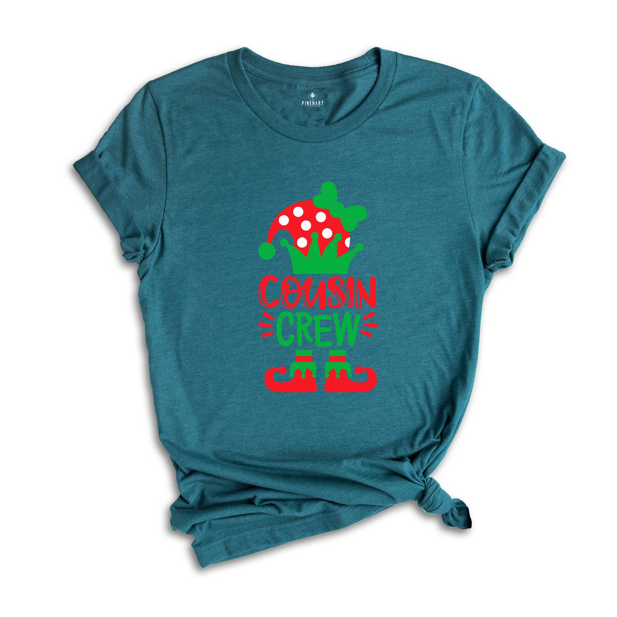 Cousin Crew Elf Shirt, Christmas Family Tee, Matching Christmas T-Shirt, Elf Squad Tee, Christmas Crew Shirt