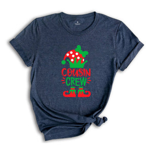 Cousin Crew Elf Shirt, Christmas Family Tee, Matching Christmas T-Shirt, Elf Squad Tee, Christmas Crew Shirt