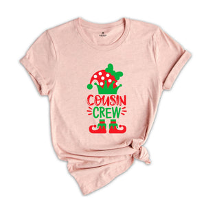 Cousin Crew Elf Shirt, Christmas Family Tee, Matching Christmas T-Shirt, Elf Squad Tee, Christmas Crew Shirt