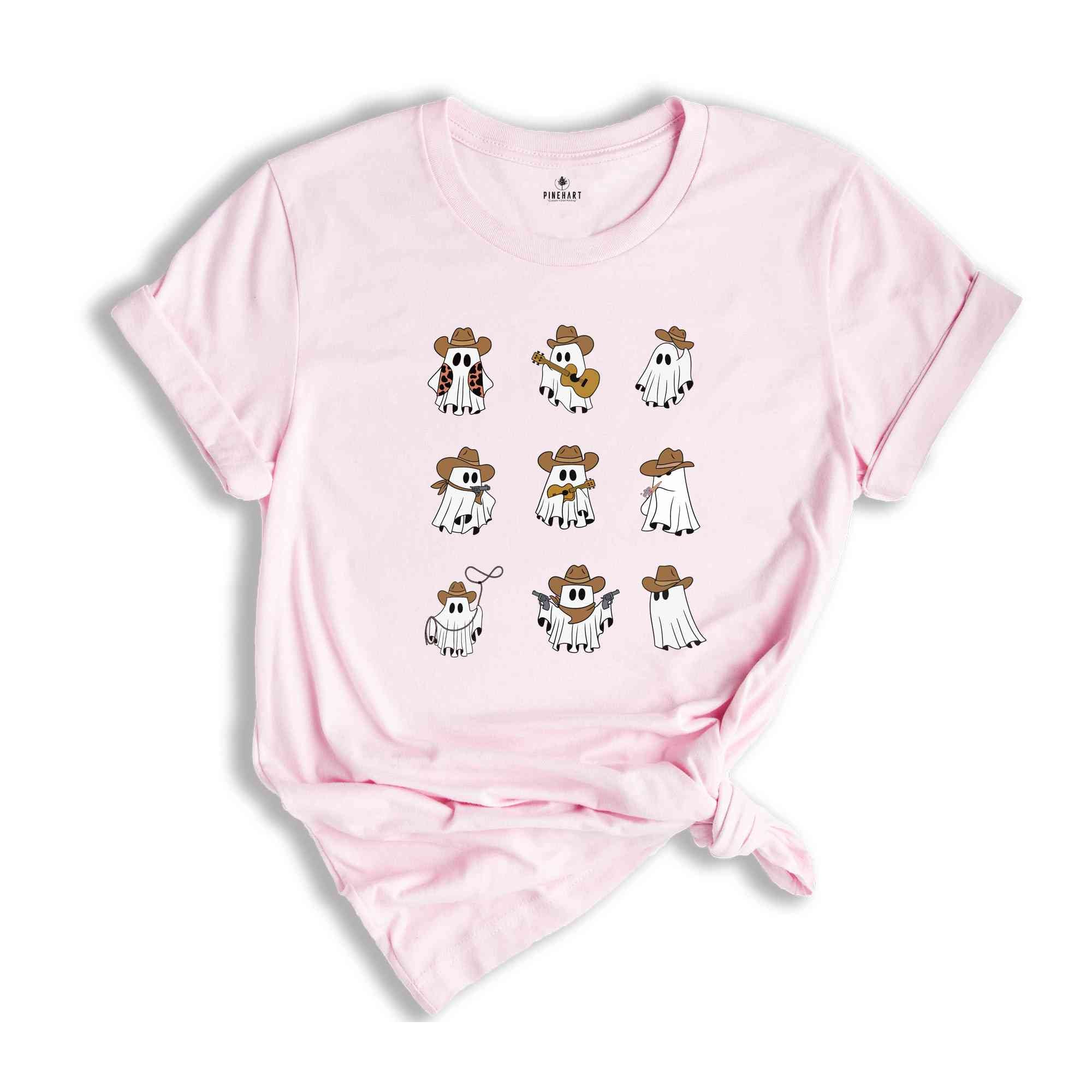 Cowboy Ghost Shirt, Western Halloween T-Shirt, Cute Ghost Shirt, Western Ghost Shirt, Boo Ghost Shirt, Western Fall Shirt