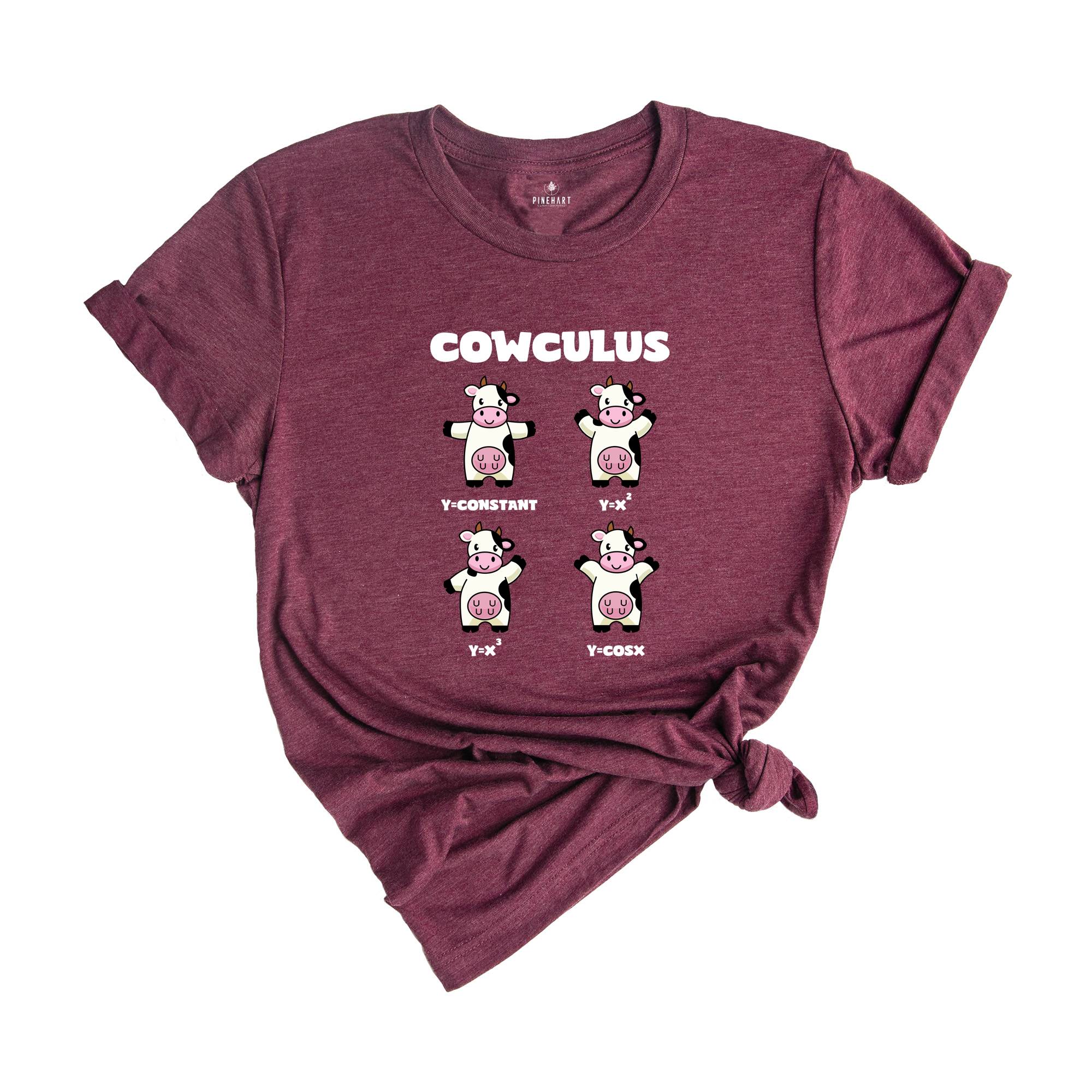 Cowculus Funny Math Shirt, Math Teacher T-Shirt, Math Teacher Gift, Geometry Teacher Gift, Nerdy Shirt, Funny Science Shirt