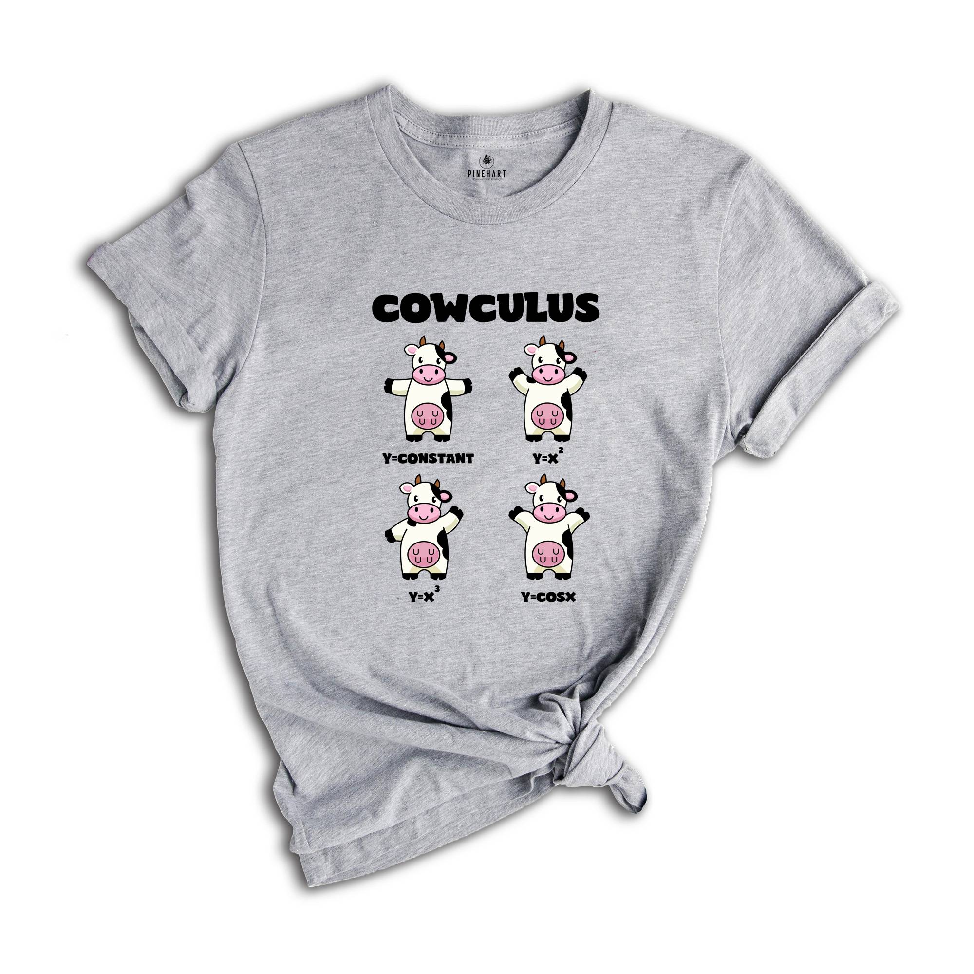 Cowculus Funny Math Shirt, Math Teacher T-Shirt, Math Teacher Gift, Geometry Teacher Gift, Nerdy Shirt, Funny Science Shirt