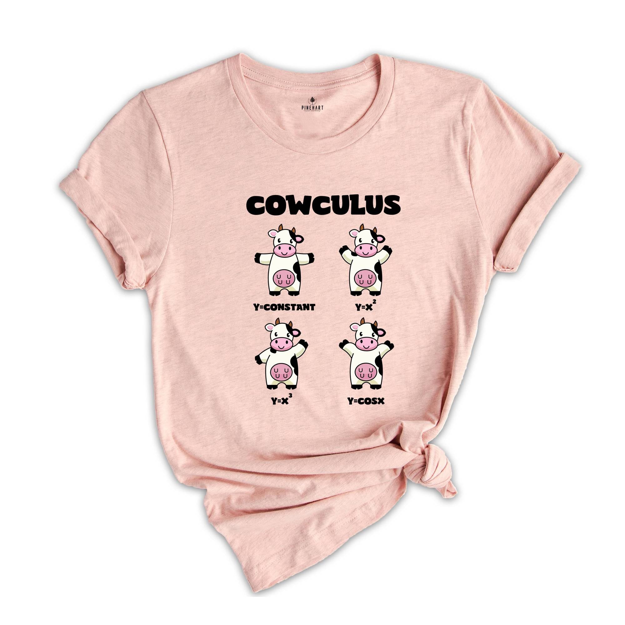 Cowculus Funny Math Shirt, Math Teacher T-Shirt, Math Teacher Gift, Geometry Teacher Gift, Nerdy Shirt, Funny Science Shirt