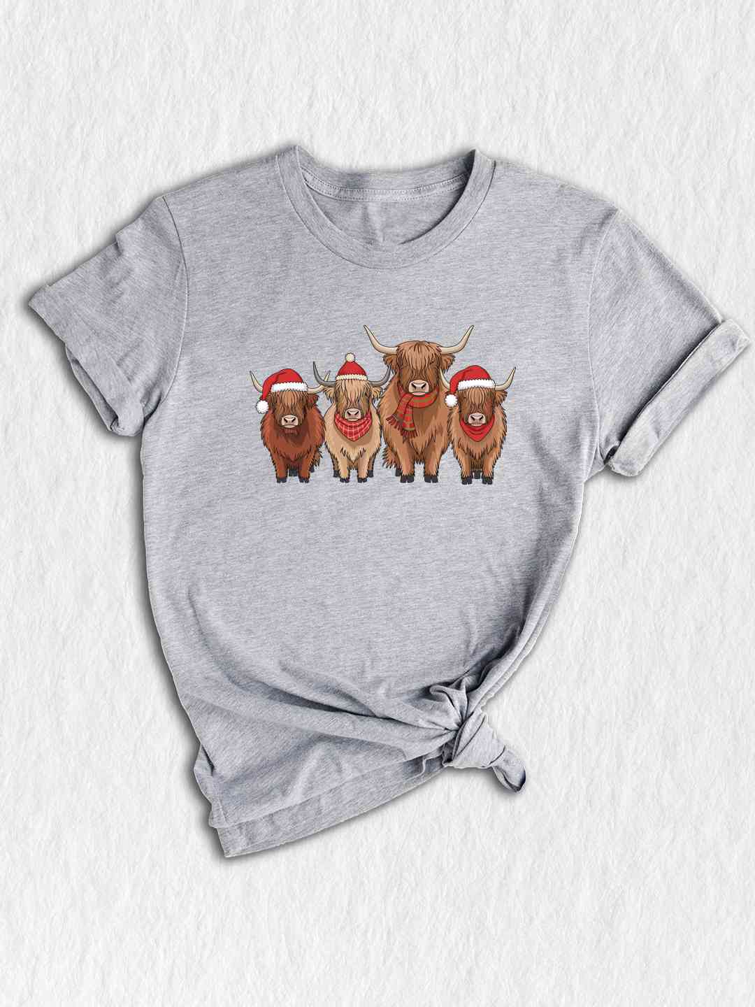 Cows Christmas Shirt, Christmas Highland Cow Shirt, Cute Cows Christmas Shirt, Farm Christmas Shirt, Holiday Shirt, Trendy Holiday Shirt