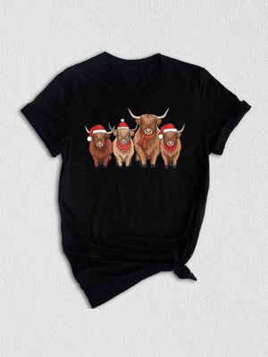 Cows Christmas Shirt, Christmas Highland Cow Shirt, Cute Cows Christmas Shirt, Farm Christmas Shirt, Holiday Shirt, Trendy Holiday Shirt