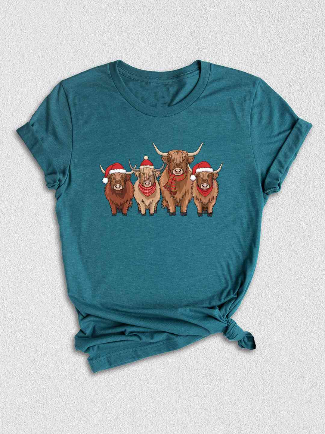 Cows Christmas Shirt, Christmas Highland Cow Shirt, Cute Cows Christmas Shirt, Farm Christmas Shirt, Holiday Shirt, Trendy Holiday Shirt