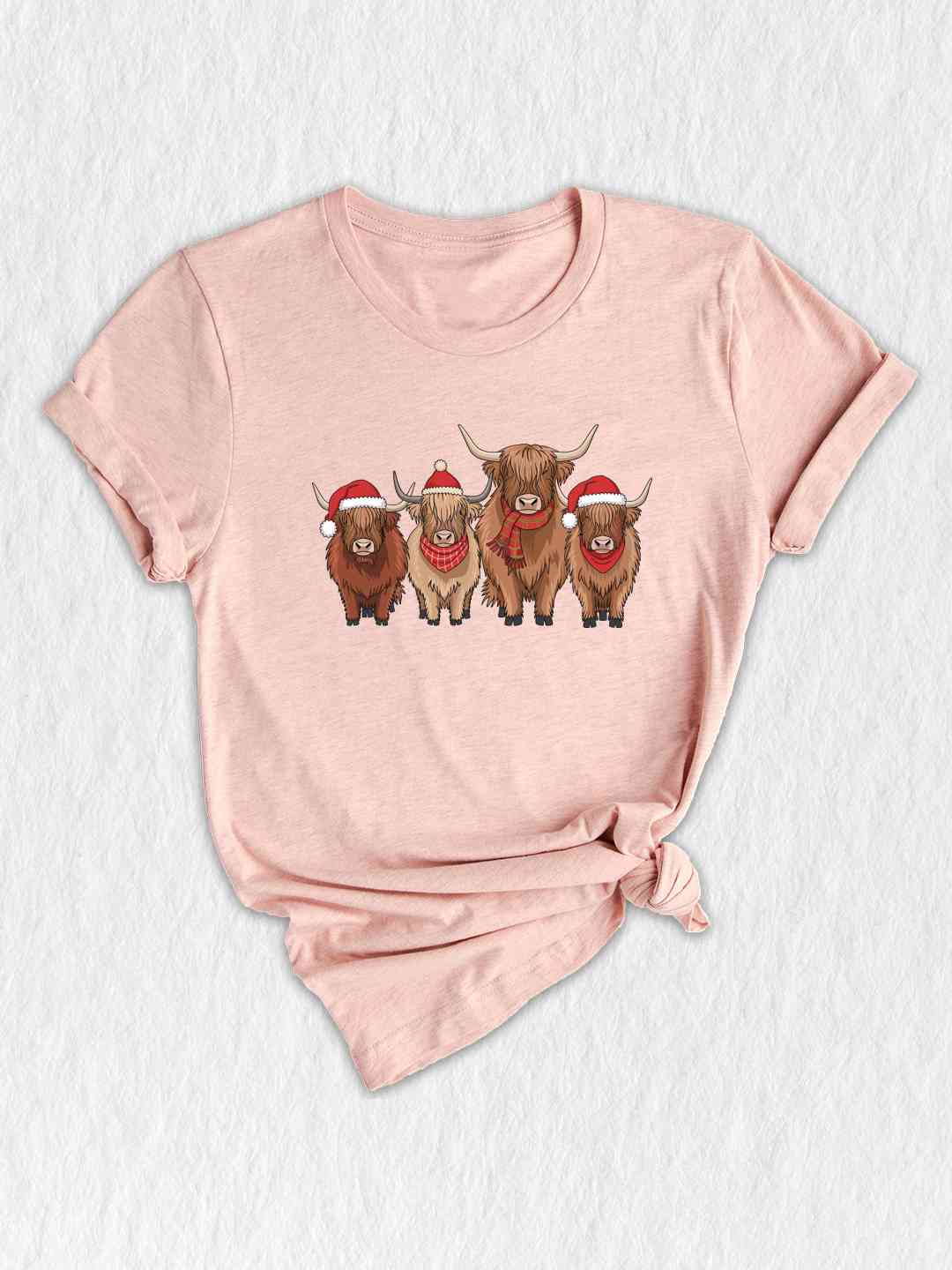 Cows Christmas Shirt, Christmas Highland Cow Shirt, Cute Cows Christmas Shirt, Farm Christmas Shirt, Holiday Shirt, Trendy Holiday Shirt