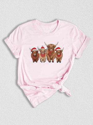 Cows Christmas Shirt, Christmas Highland Cow Shirt, Cute Cows Christmas Shirt, Farm Christmas Shirt, Holiday Shirt, Trendy Holiday Shirt