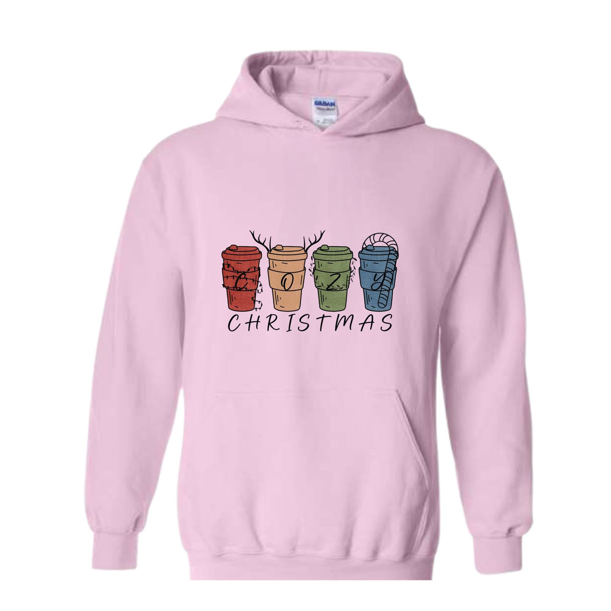 Cozy Christmas Sweatshirt, Christmas Coffee Cups Sweatshirt, Coffee Lover Christmas Sweatshirt, Holiday Sweatshirt, New Year Sweatshirt, Christmas Gift, Xmas Sweatshirt
