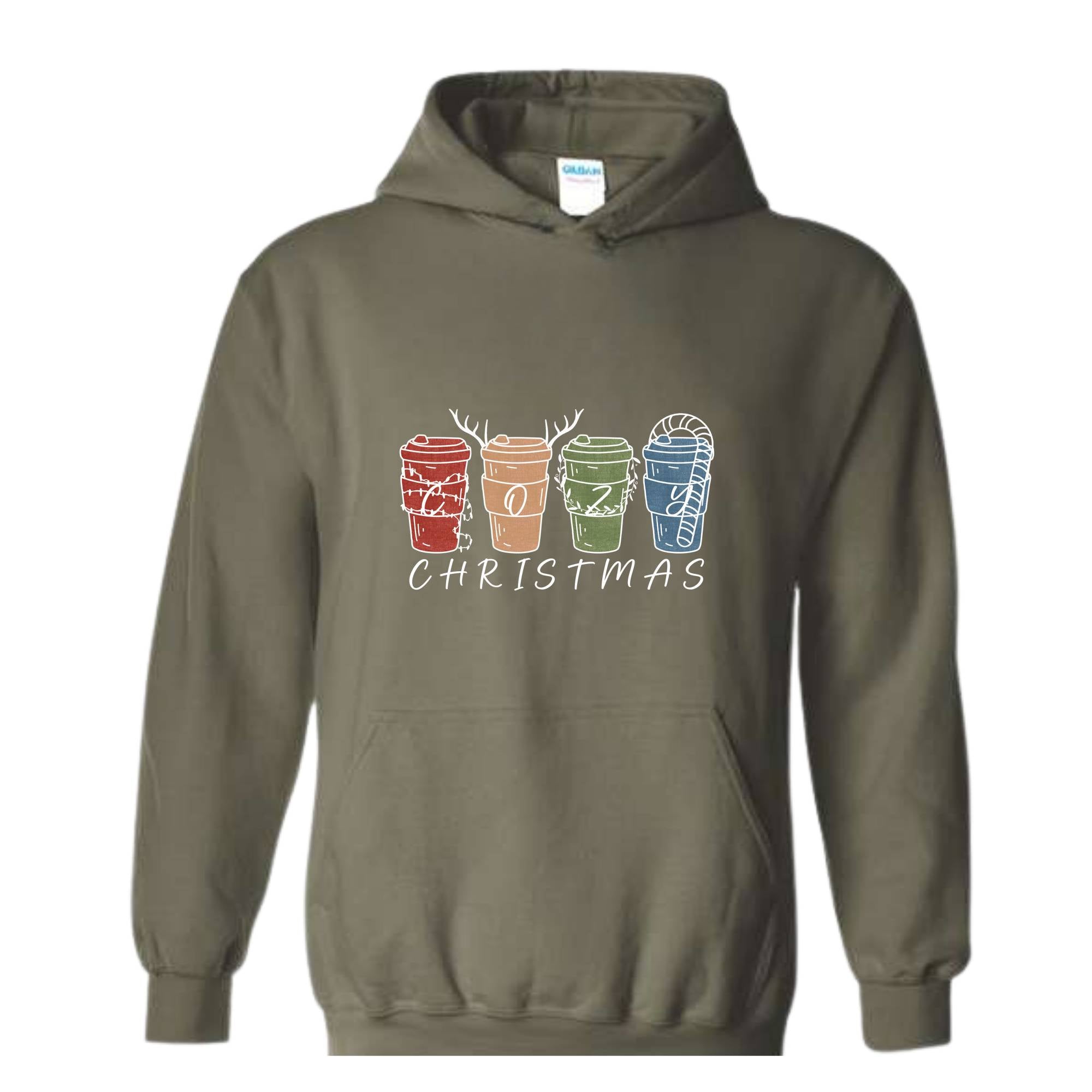 Cozy Christmas Sweatshirt, Christmas Coffee Cups Sweatshirt, Coffee Lover Christmas Sweatshirt, Holiday Sweatshirt, New Year Sweatshirt, Christmas Gift, Xmas Sweatshirt