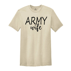 Custom Army Wife T-Shirt, Personalized Army Wife T-Shirt, Army Shirt For Wife, Custom Army Wife Gift