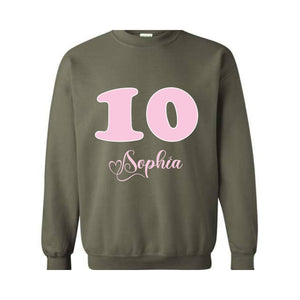 Custom Birthday Sweatshirt, It's Me Hi I'm The Birthday Girl It's Me, Custom Birthday Sweetshirt