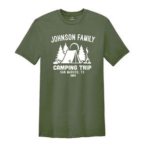 Custom Camping Shirt, Camping Crew Shirt, Camping Squad Shirt, Family Camping Shirts, Personalized Camping Shirt, Matching Shirt, Hiking Tee