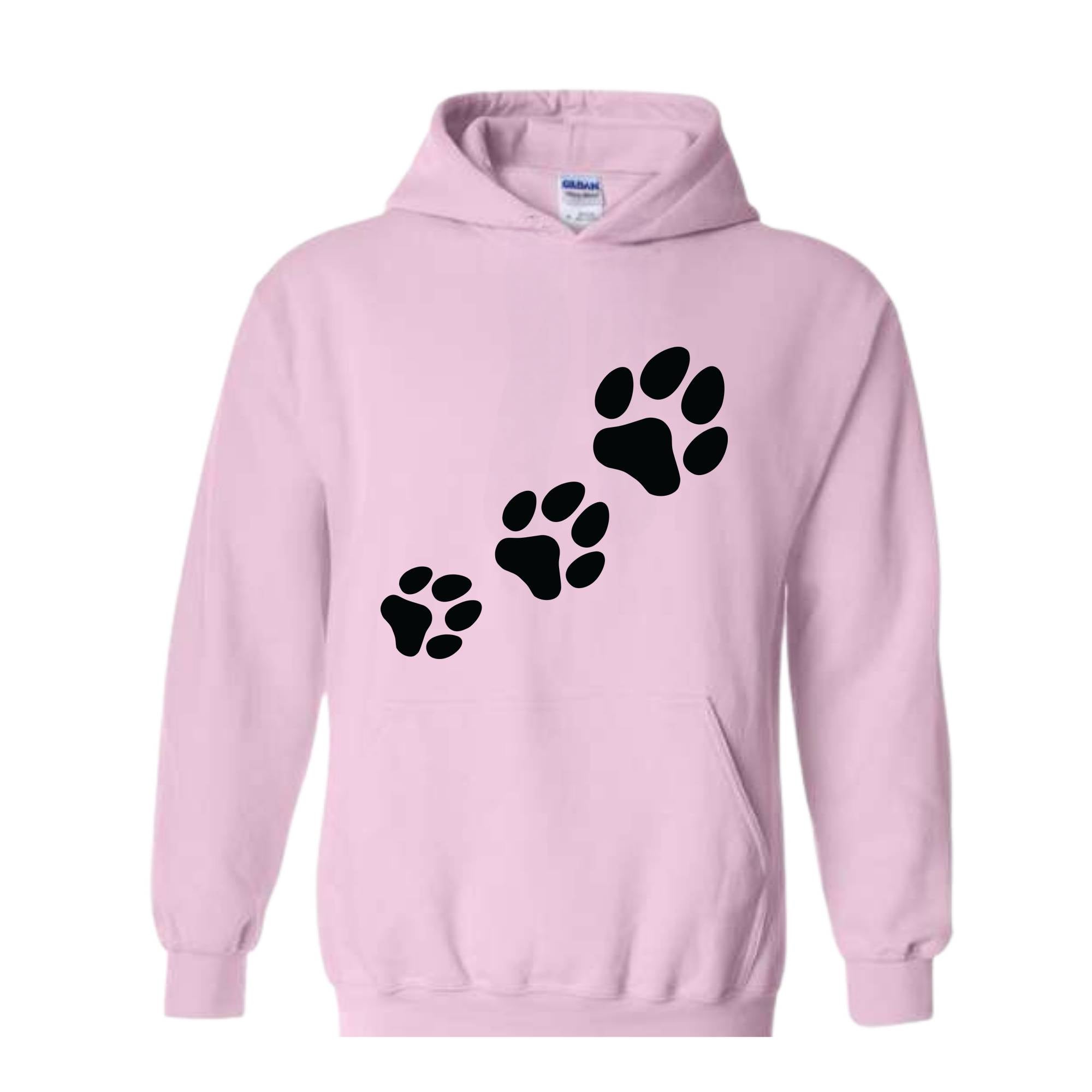 Custom Dog Name Sweatshirt, Dog Paws Sweater, Custom Dog Ears Sleeve Sweatshirt, Custom Pet Hoodie, Pet Lovers Gift