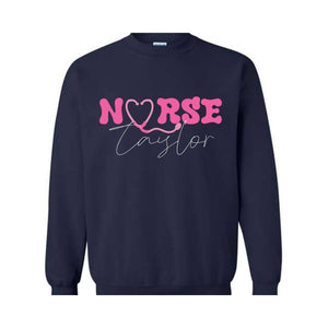 Custom In My Nurse Era Sweatshirt, Personalized Gift For Nurse Sweatshirt, Cool Nurse Sweatshirt, Registered Nurse, ER Nurse