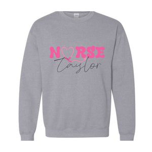 Custom In My Nurse Era Sweatshirt, Personalized Gift For Nurse Sweatshirt, Cool Nurse Sweatshirt, Registered Nurse, ER Nurse
