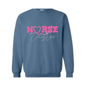 Custom In My Nurse Era Sweatshirt, Personalized Gift For Nurse Sweatshirt, Cool Nurse Sweatshirt, Registered Nurse, ER Nurse