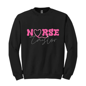 Custom In My Nurse Era Sweatshirt, Personalized Gift For Nurse Sweatshirt, Cool Nurse Sweatshirt, Registered Nurse, ER Nurse