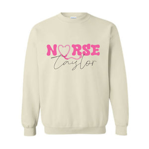 Custom In My Nurse Era Sweatshirt, Personalized Gift For Nurse Sweatshirt, Cool Nurse Sweatshirt, Registered Nurse, ER Nurse