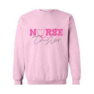 Custom In My Nurse Era Sweatshirt, Personalized Gift For Nurse Sweatshirt, Cool Nurse Sweatshirt, Registered Nurse, ER Nurse