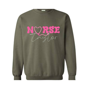 Custom In My Nurse Era Sweatshirt, Personalized Gift For Nurse Sweatshirt, Cool Nurse Sweatshirt, Registered Nurse, ER Nurse
