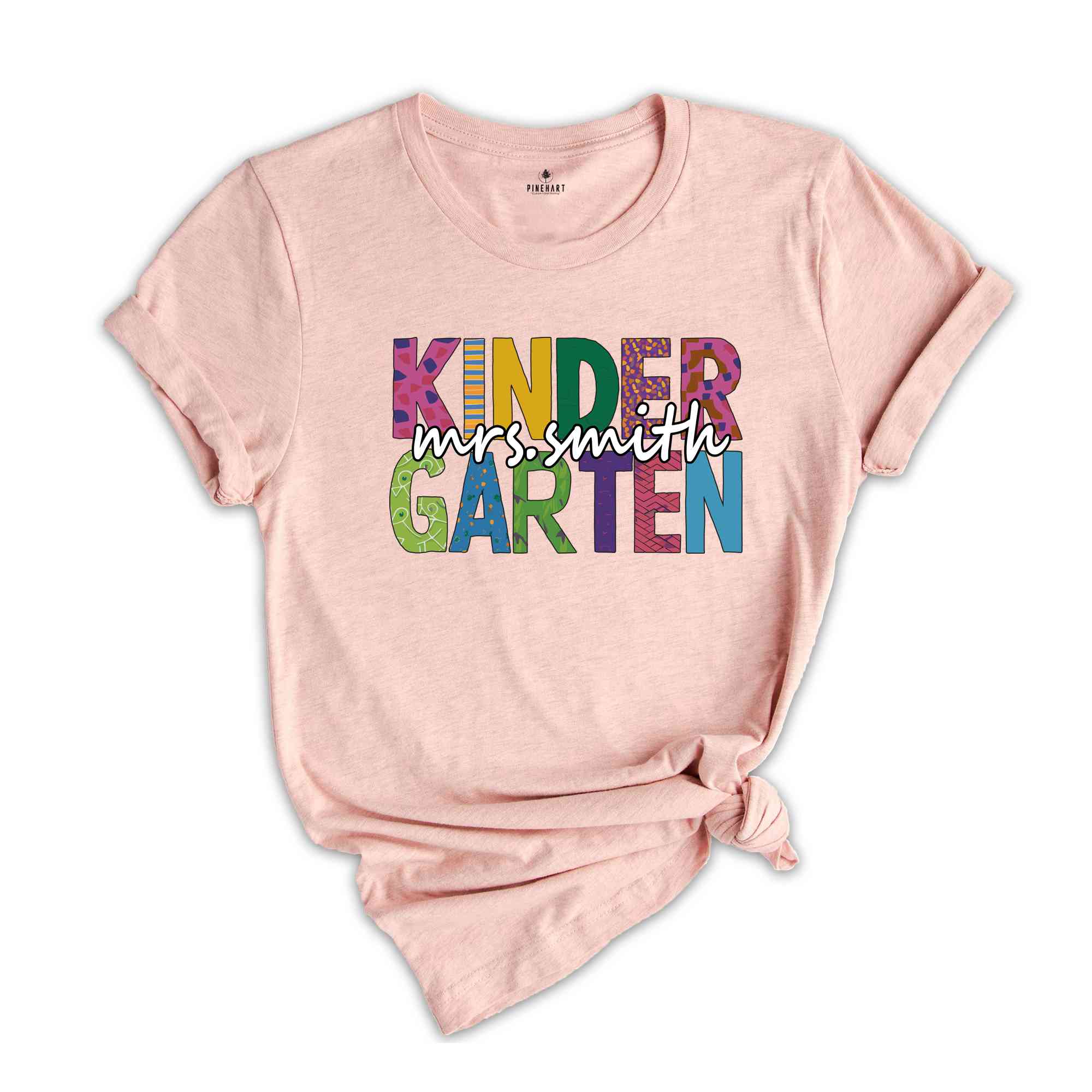 Custom Kindergarten Shirt, Kindergarten Teacher Shirt, Cute Kindergarten Crew Shirt, Teacher Shirt, Retro Teacher Shirt