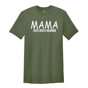 Custom Mama Shirt, Personalized Mom Gift, Best Mom Shirt, Gift From Kids, Mother's Day Shirt, Mama T-Shirt, Mom TShirt, Mother Gifts