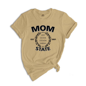 Custom Mom Shirt, Personalized Mothers day gift, Best Mom Shirt, Custom Name Shirt, New Mom Shirt, Kids Names Shirt, Cute Mom Shirt