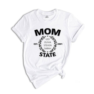 Custom Mom Shirt, Personalized Mothers day gift, Best Mom Shirt, Custom Name Shirt, New Mom Shirt, Kids Names Shirt, Cute Mom Shirt