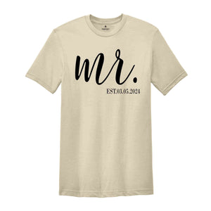 Custom Mr and Mrs Shirt, Custom Couples Shirt, Honeymoon Shirt, Custom Wife Shirt, Wedding Party Shirt, Engagement Shirt, Cute Couple Shirt