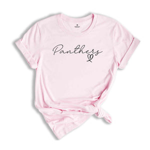 Custom Team Name With Heart Shirt, School Spirit Shirt, Personalized Football Team Shirt, Football Shirt, Team Name Shirt, School Shirt