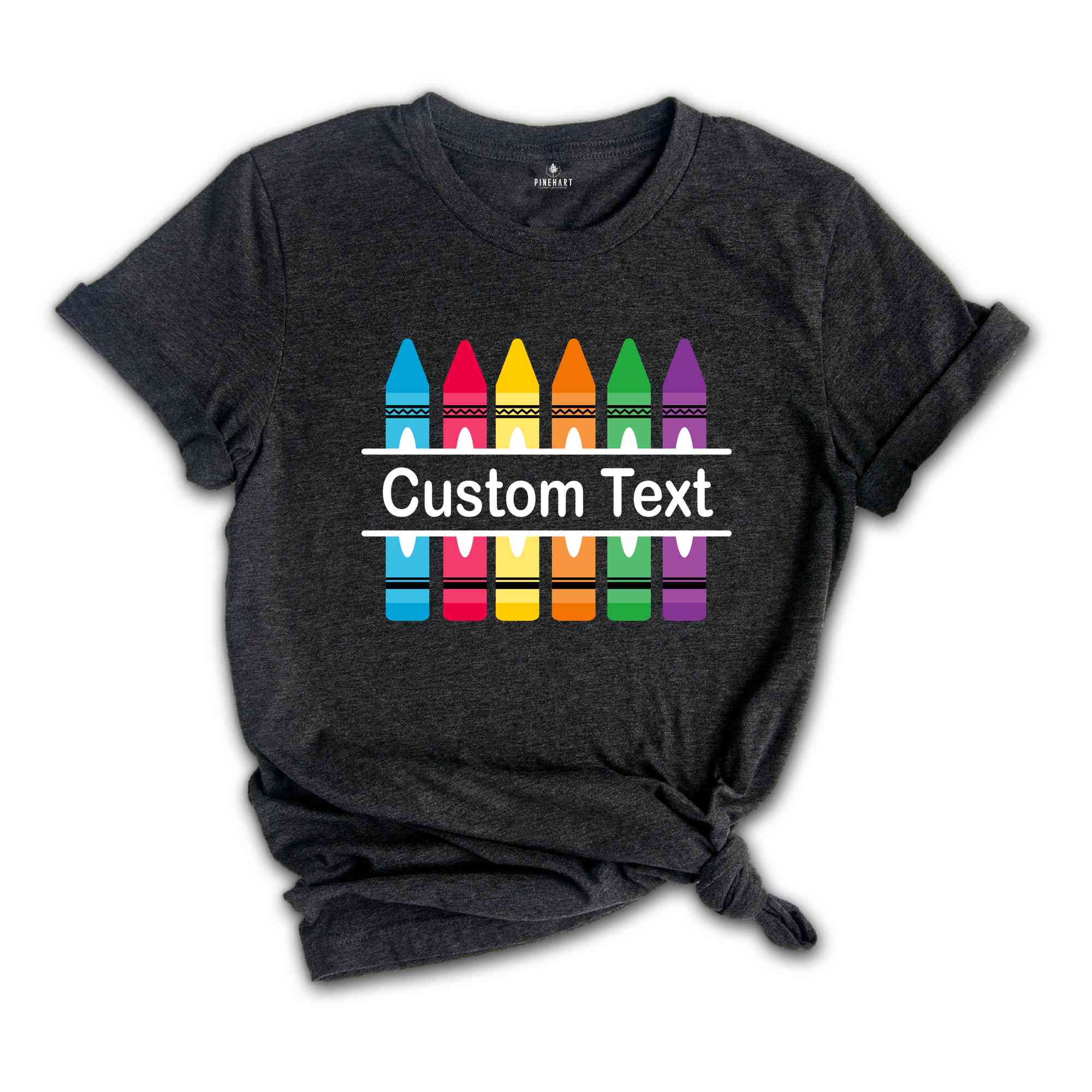 Customized Teacher Shirt, Personalized Name Teacher Shirt, Custom Crayon Teacher Shirt, Gift for Teacher, Back to School Shirt