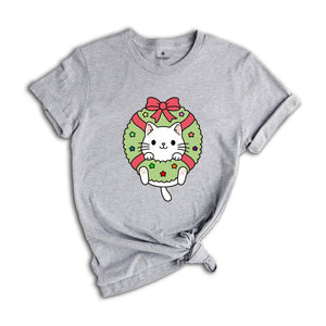 Cute Cat Shirt, Christmas Shirt, Cat Lover Shirt ,Funny Christmas Gift, Cat Shirt, Christmas Tee, Holiday Shirt, Christmas Pajamas