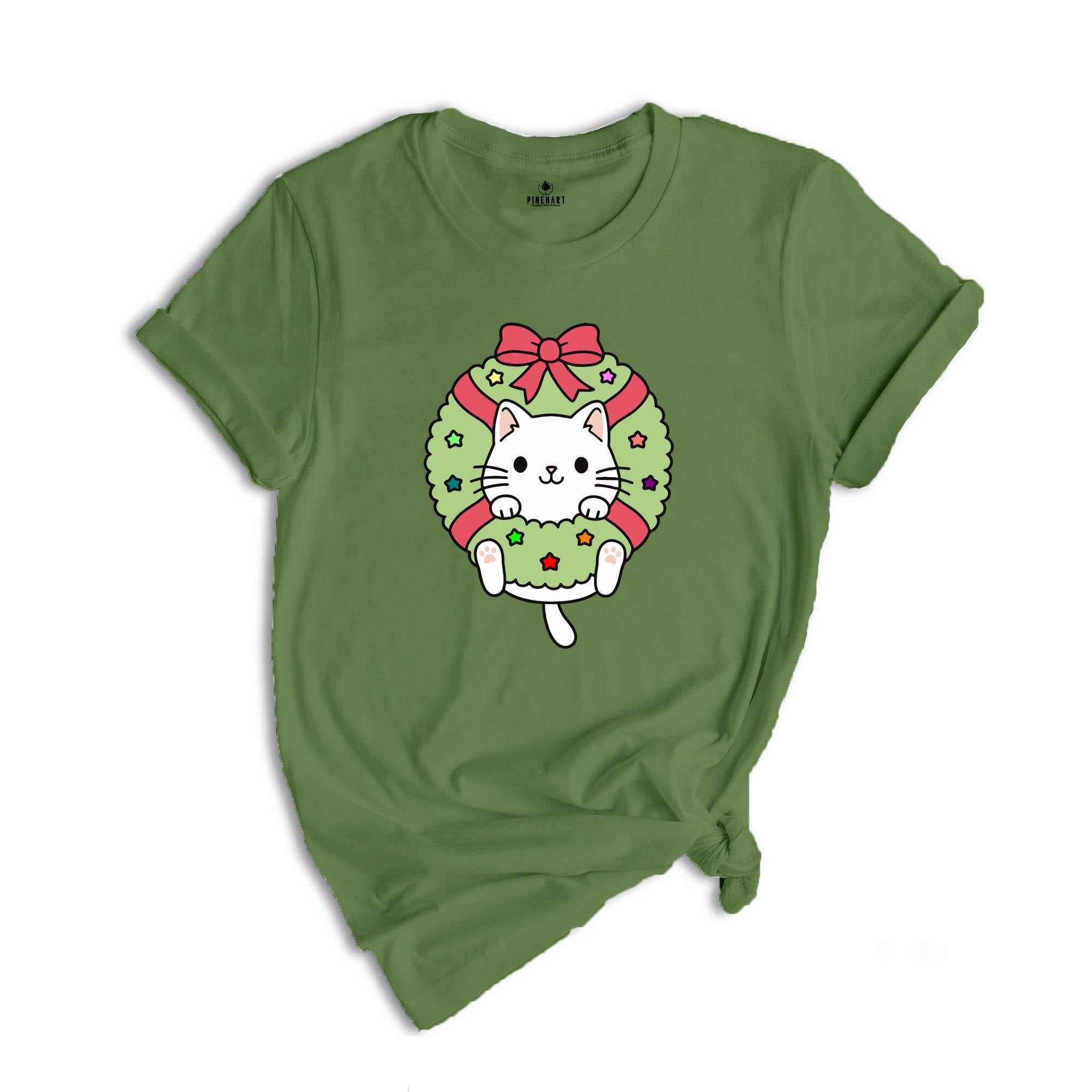 Cute Cat Shirt, Christmas Shirt, Cat Lover Shirt ,Funny Christmas Gift, Cat Shirt, Christmas Tee, Holiday Shirt, Christmas Pajamas