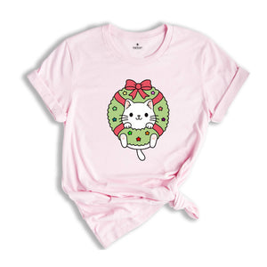 Cute Cat Shirt, Christmas Shirt, Cat Lover Shirt ,Funny Christmas Gift, Cat Shirt, Christmas Tee, Holiday Shirt, Christmas Pajamas