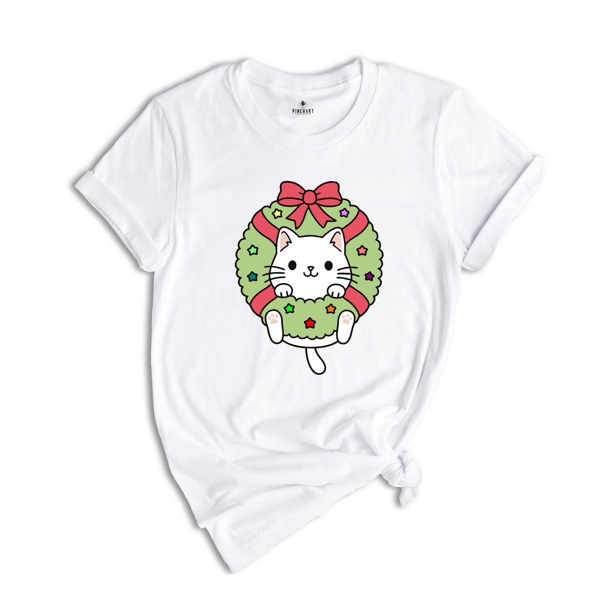 Cute Cat Shirt, Christmas Shirt, Cat Lover Shirt ,Funny Christmas Gift, Cat Shirt, Christmas Tee, Holiday Shirt, Christmas Pajamas